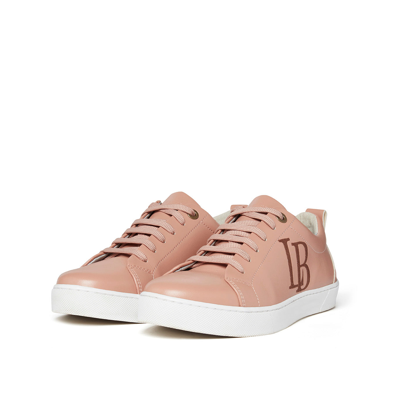 LB Nude Apple Leather Sneakers for Women-Sneakers-LaBante London-UK 4 | USA 6 | EU 37-Urbanheer