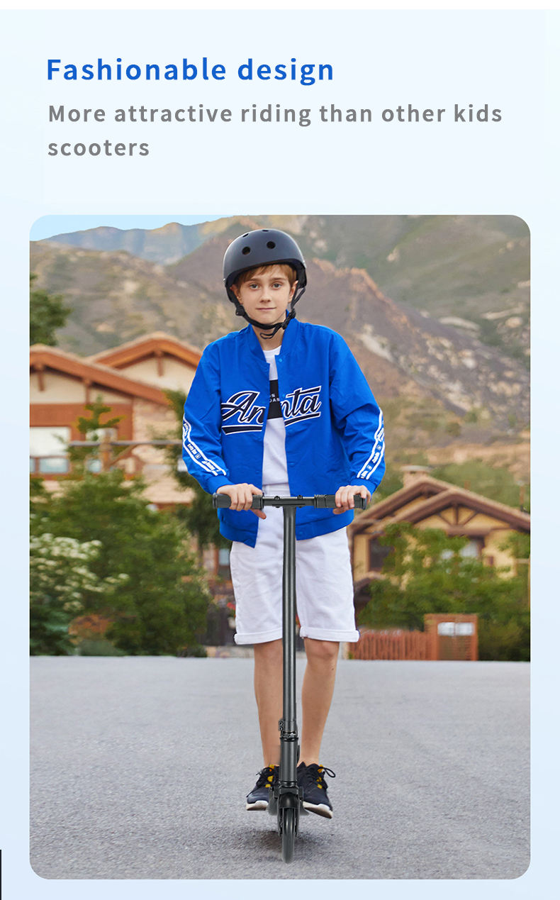 Kids Electric Scooter Model L6 - Black-Fulfillment Center-Urbanheer