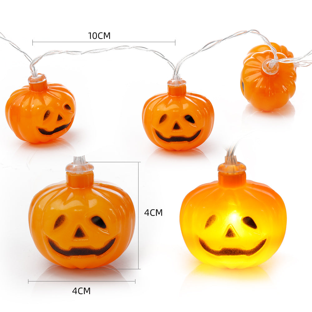 Battery Powered Halloween Grimace Pumpkin String Lights-GFLAI-Urbanheer
