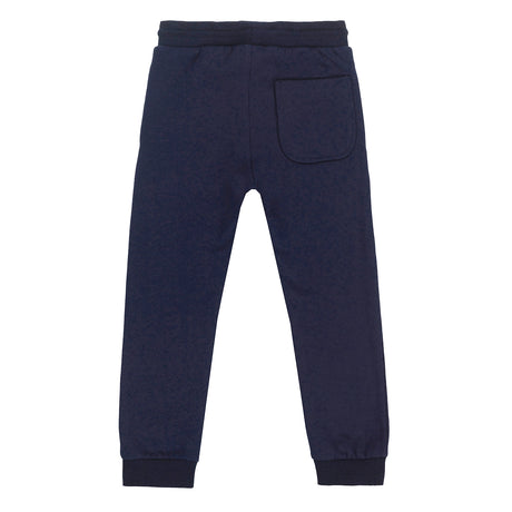 UBS2 Boy's blue cotton fleece sports trousers.