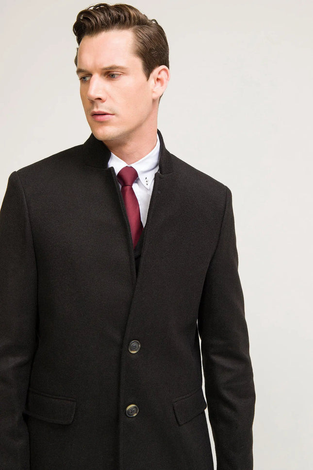 Rt Lux Men'S Coat - Black-Clothing - Men-Ron Tomson-Urbanheer