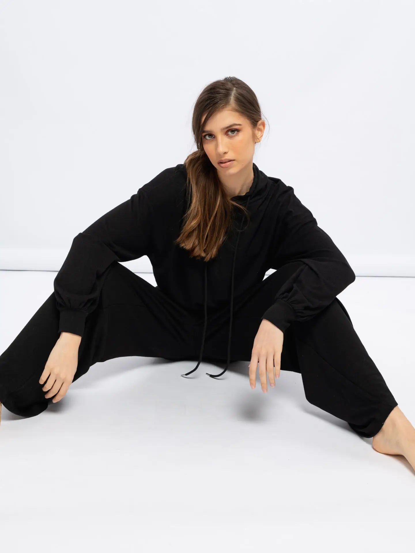 Black Hooded Sweater-Clothing-SMF-S-Urbanheer