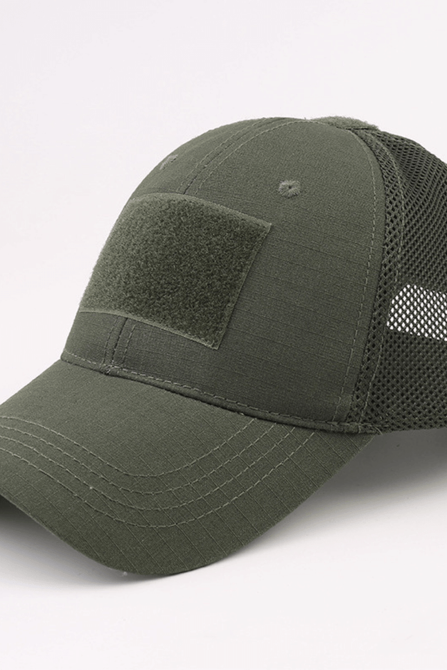 Military-Style Tactical Patch Hat with Adjustable Strap-JupiterGear-Green-Urbanheer
