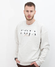 Censored Oversized Sweater -Silver White-Foja Jeans-S-Urbanheer