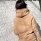 Beige track-pants and hoodie set оn fleece-2KStyle-xs-Urbanheer