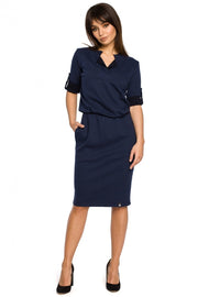 All-Day Comfort: Women Dress-Clothing - Women-BeWear-navy blue-L-Urbanheer