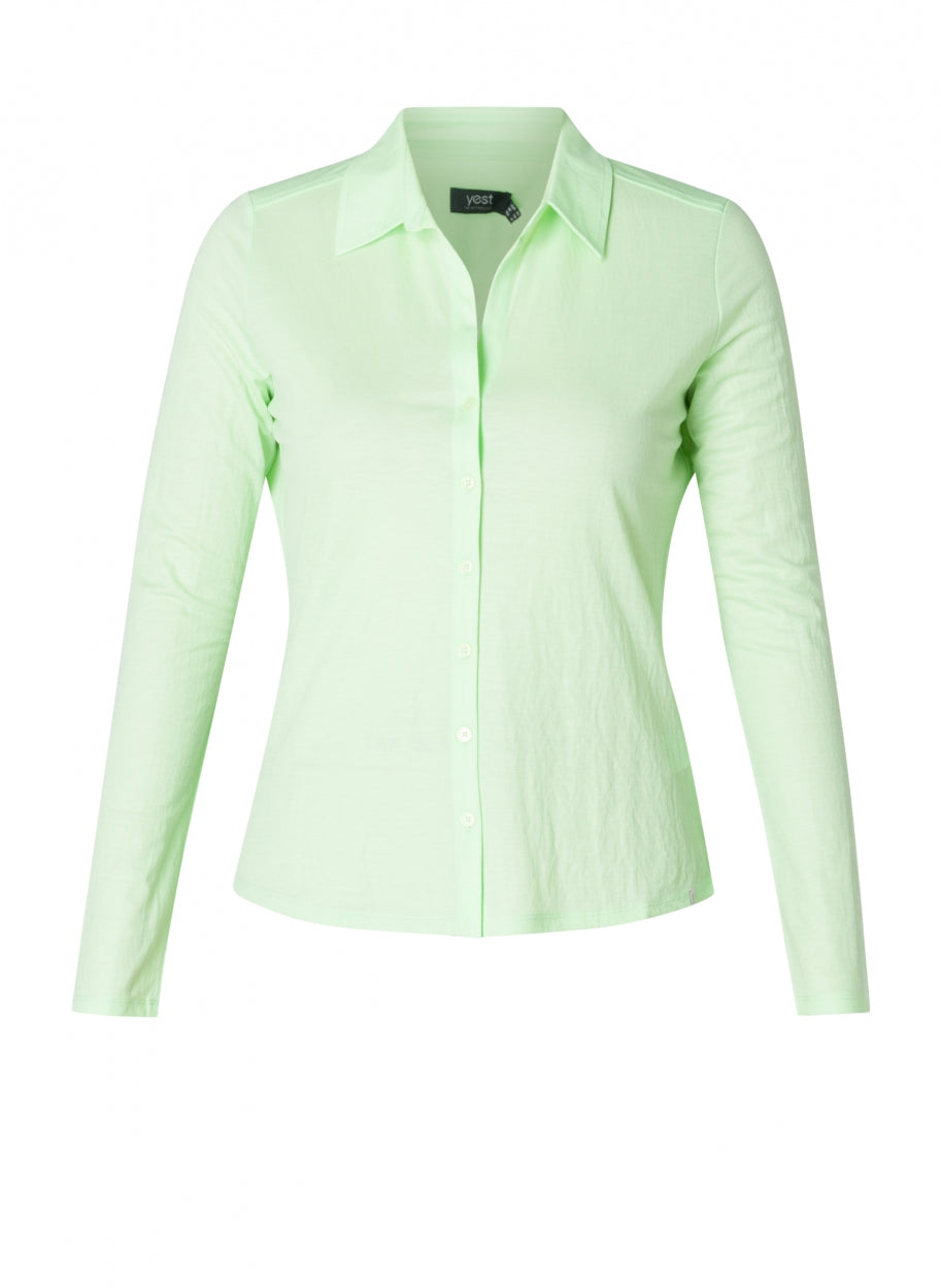 Isoel Soft Jersey Blouse-Yest-2-Green-Urbanheer
