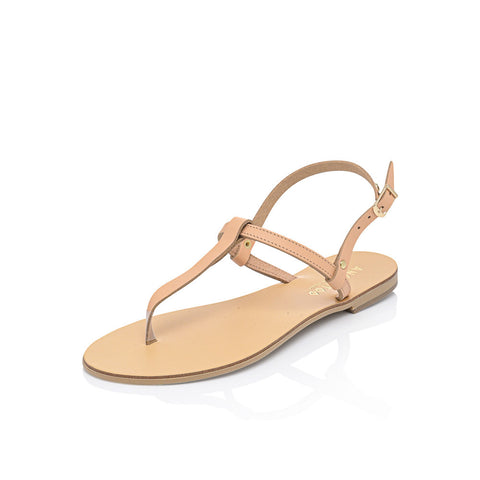 Ancientoo Sandals Brizo-T strap-Ancientoo-NUDE/NUDE-US 8 / EU 39-Urbanheer