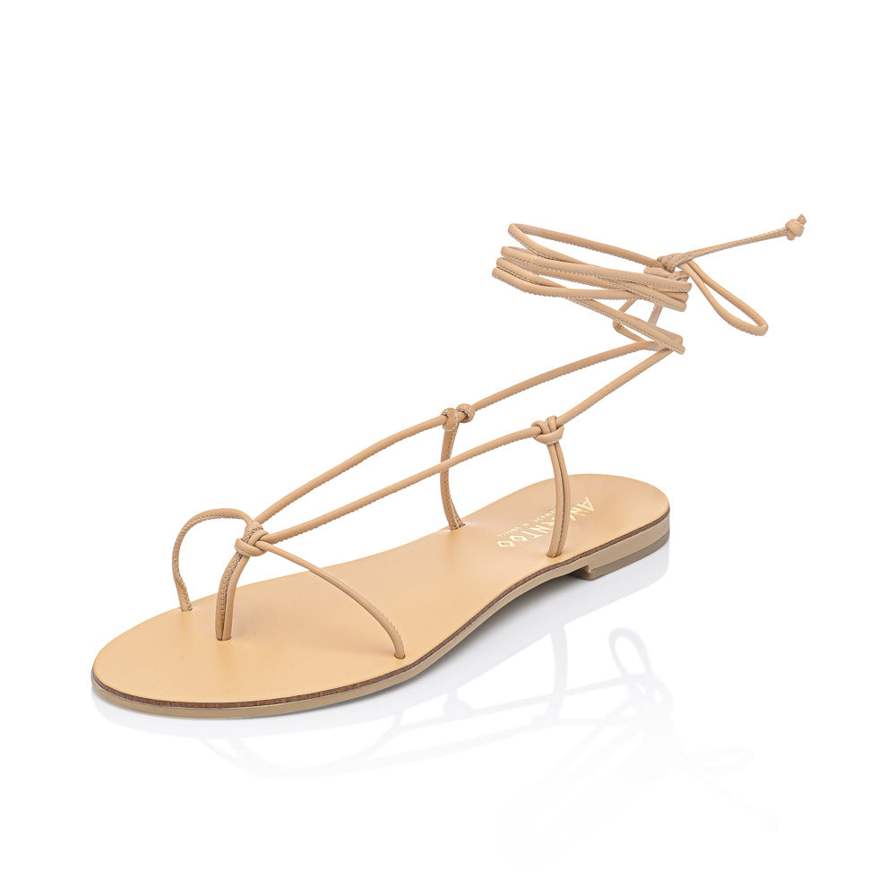 Ancientoo Gladiator Lito Cord-Sandals-Ancientoo-NUDE / NUDE-US 6 / EU 37-Urbanheer