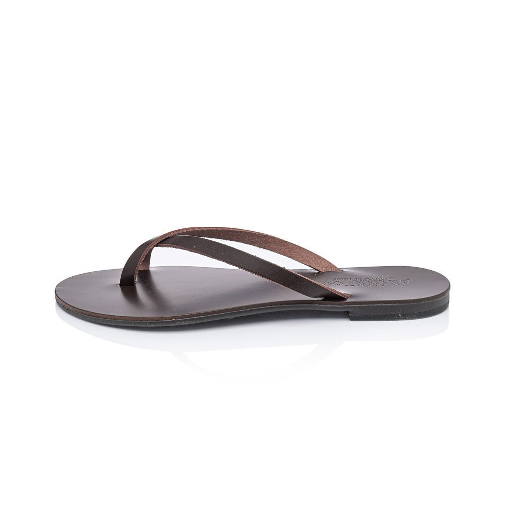 Ancientoo Flip Flops Aphaea-Flip Flops-Ancientoo-BROWN/BROWN-US 6 / EU 37-Urbanheer