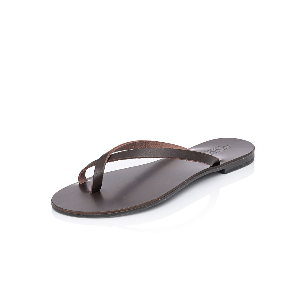 Ancientoo Flip Flops Aphaea-Flip Flops-Ancientoo-BROWN/BROWN-US 6 / EU 37-Urbanheer