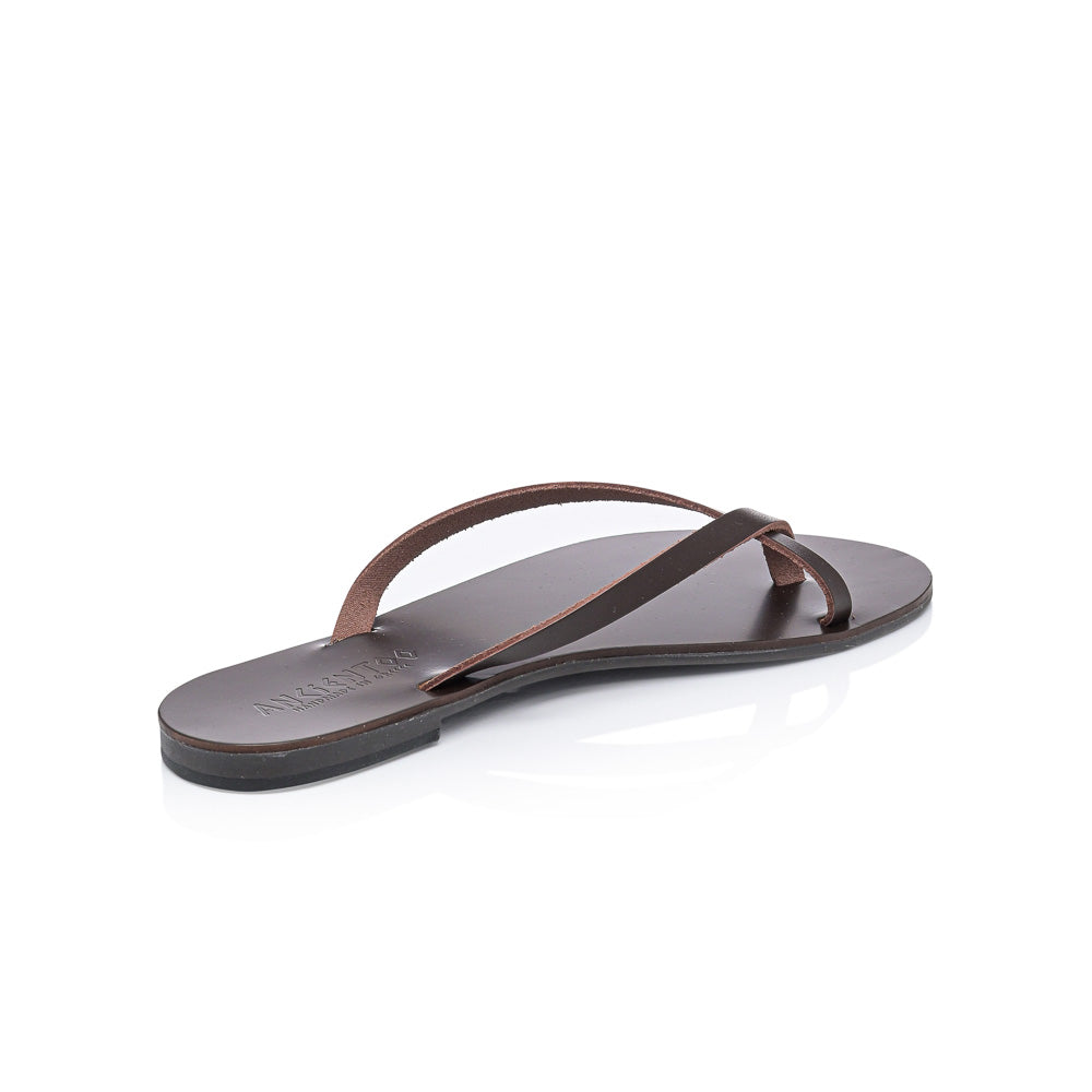 Ancientoo Flip Flops Aphaea-Flip Flops-Ancientoo-BROWN/BROWN-US 6 / EU 37-Urbanheer