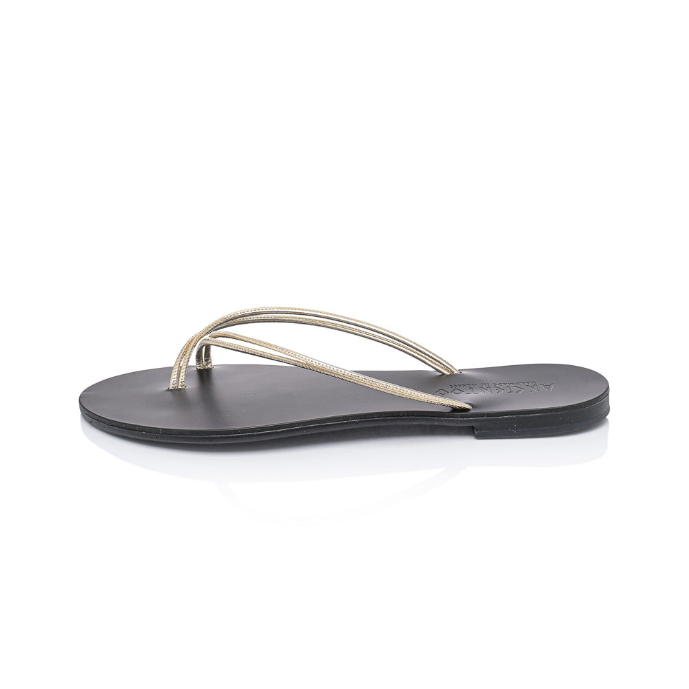 Ancientoo Flip Flops Aphaea Cord-Flip Flops-Ancientoo-GOLD/BLACK-US 5.5 / EU 36-Urbanheer