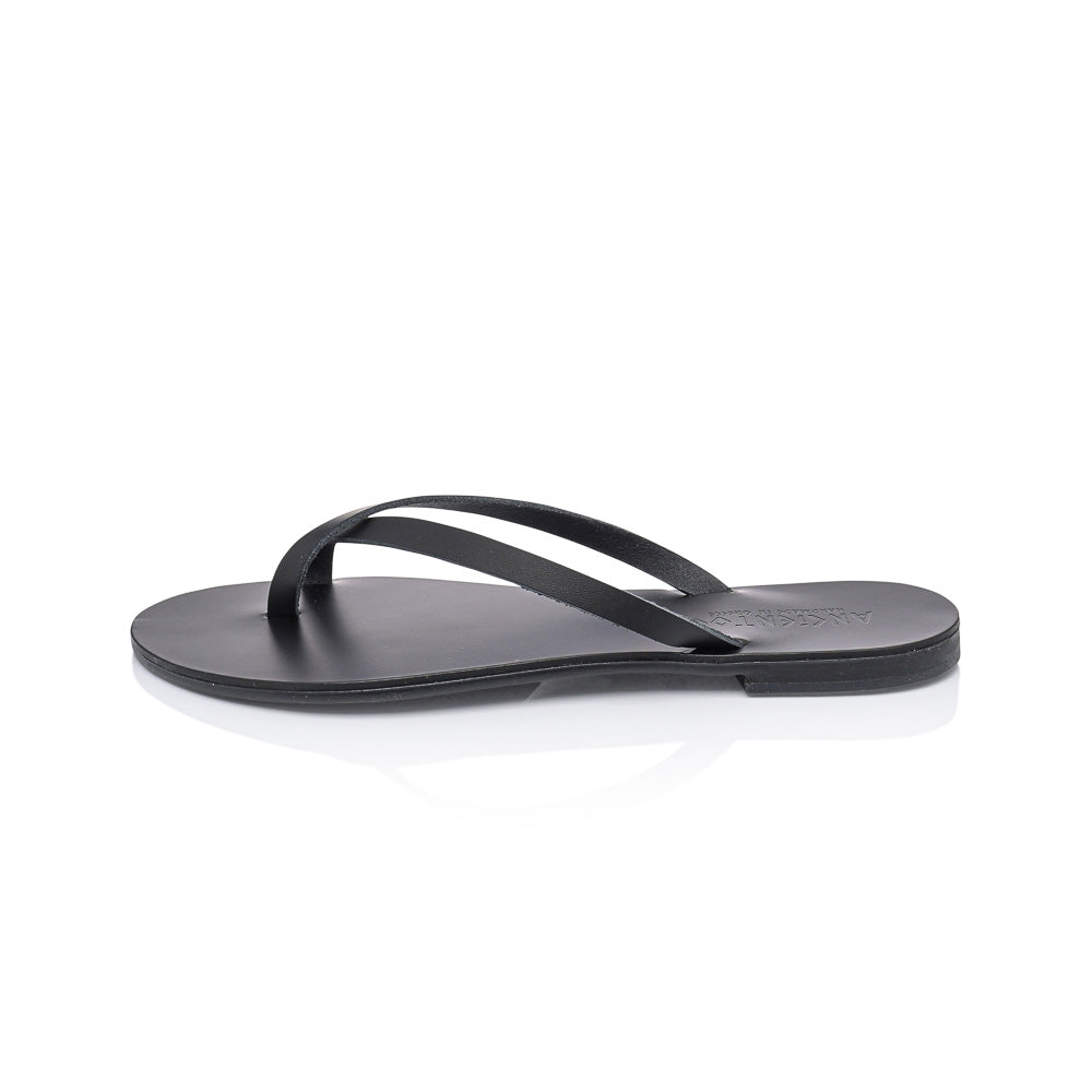 Ancientoo Flip Flops Aphaea-Flip Flops-Ancientoo-BLACK/BLACK-US 8 / EU 39-Urbanheer