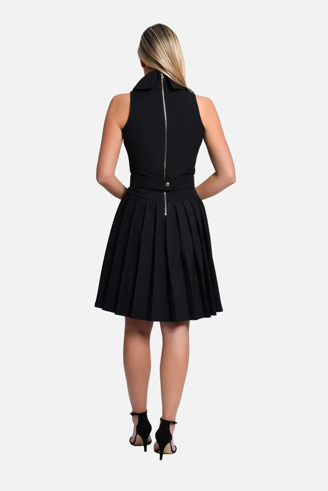 Laura Sleeveless Dress - Black-Avoure Couture-Urbanheer