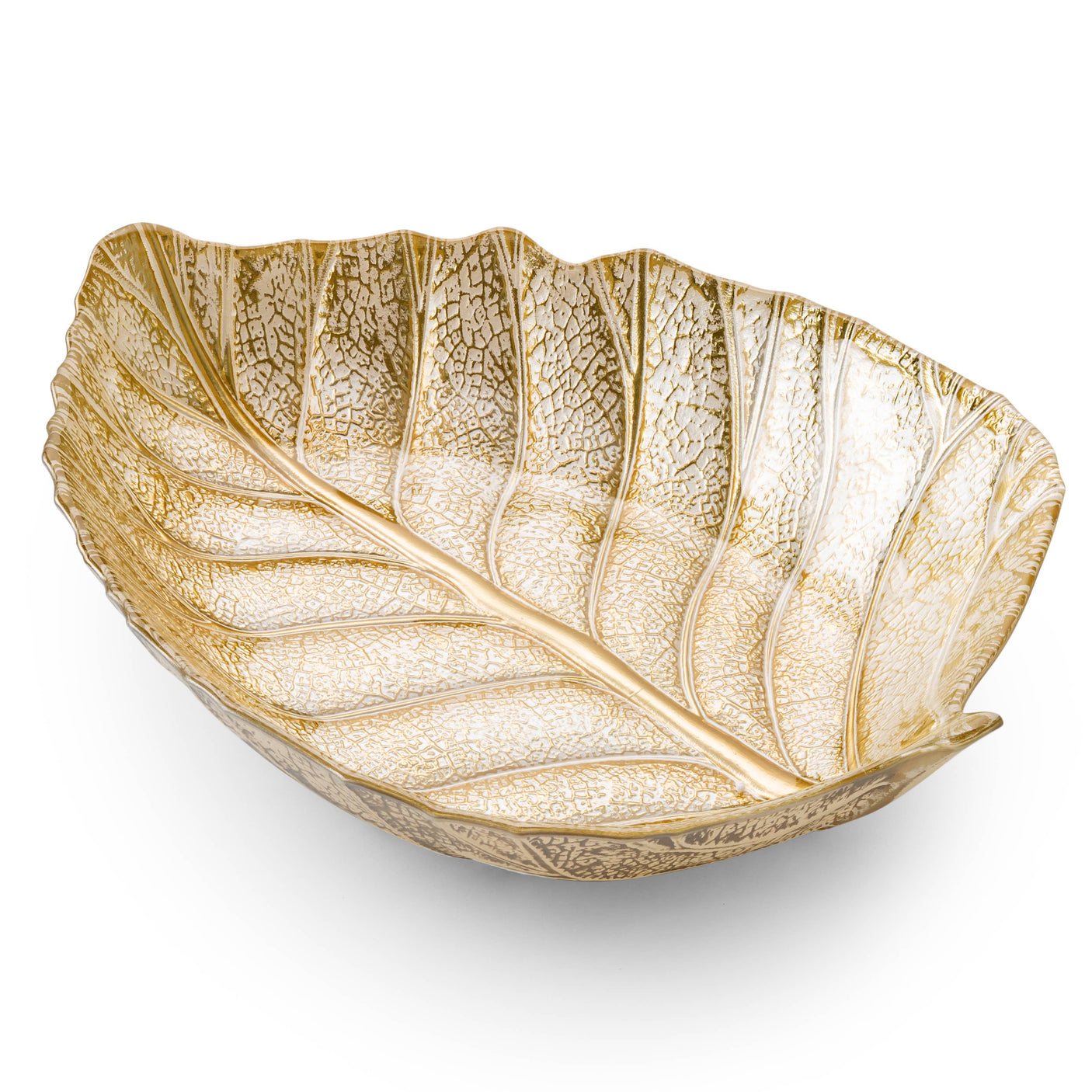 15" Gold Leaf Dish