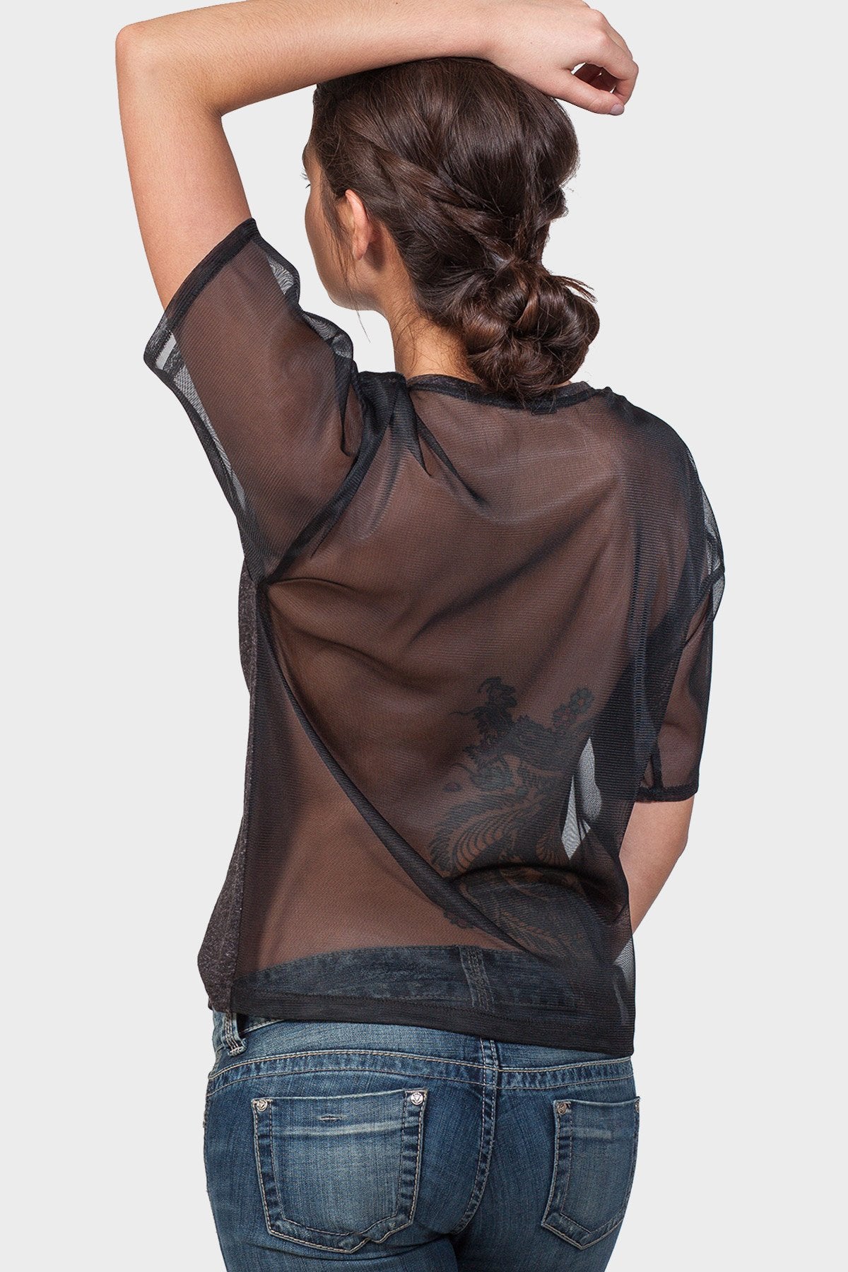 SEXY BACK TOP-Gold Felix-Large-Heather Charcoal / Black-Urbanheer
