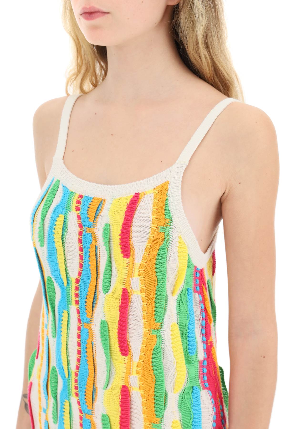 Msgm multicolor knit mini dress-MSGM-M-Urbanheer