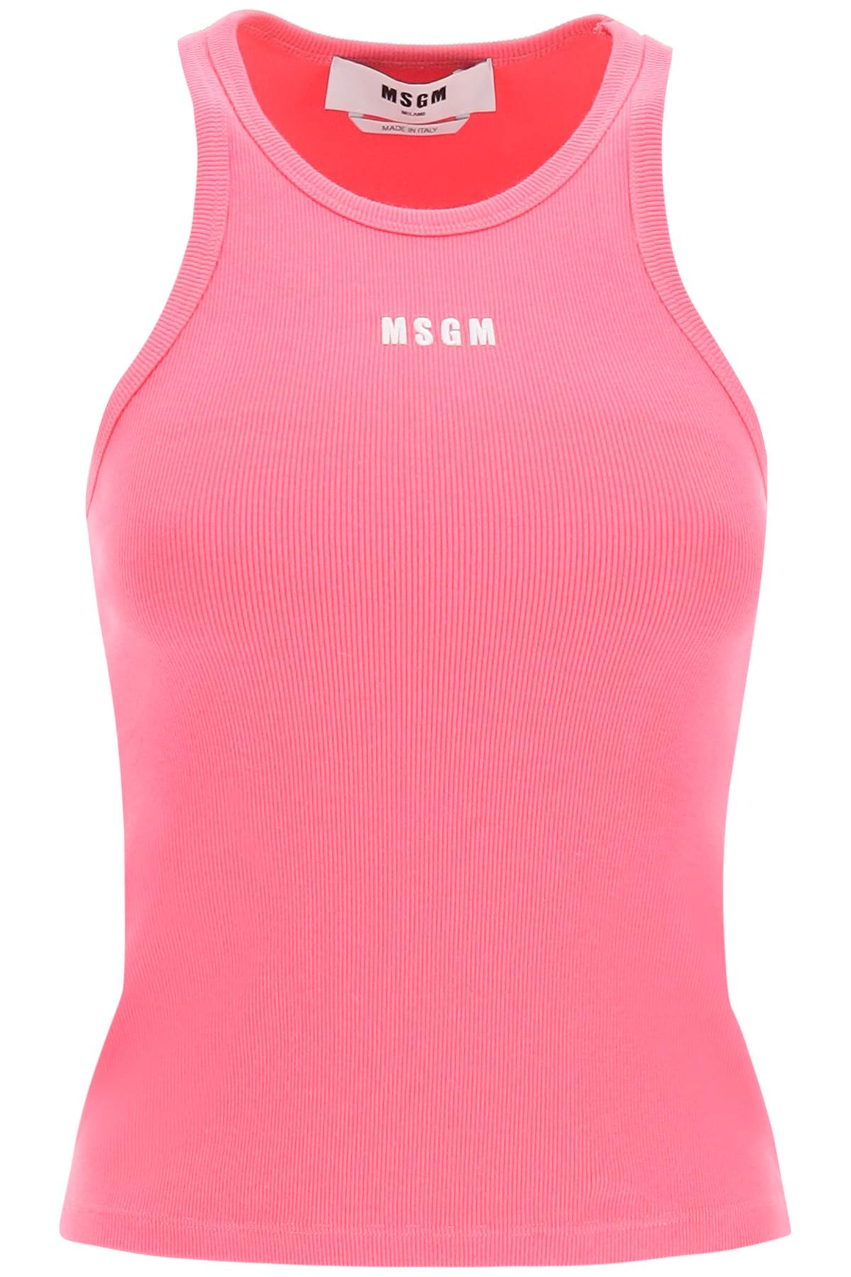 Msgm logo embroidery tank top-MSGM-XS-Urbanheer