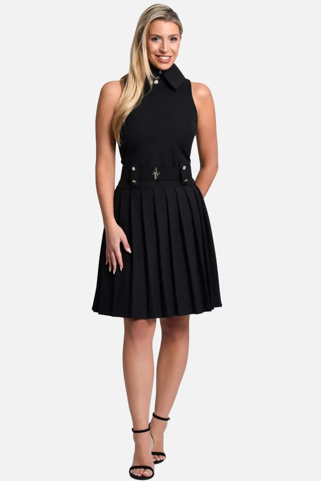Laura Sleeveless Dress - Black-Avoure Couture-Urbanheer