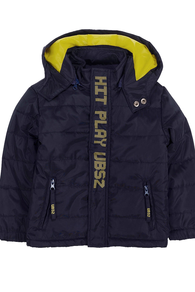 Ubs2 Navy Blue Boy'S Jacket With Detachable Hood.-UBS2-2-Urbanheer