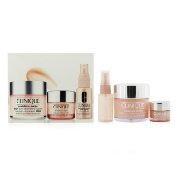 Clinique Moisture Surge Set: Moisture Surge 100H 125Ml+ All About Eyes 15Ml+ Moisture Surge Face Spray Thirsty Skin Relief 30Ml-Clinique-Urbanheer