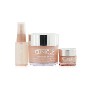 Clinique Moisture Surge Set: Moisture Surge 100H 125Ml+ All About Eyes 15Ml+ Moisture Surge Face Spray Thirsty Skin Relief 30Ml-Clinique-Urbanheer
