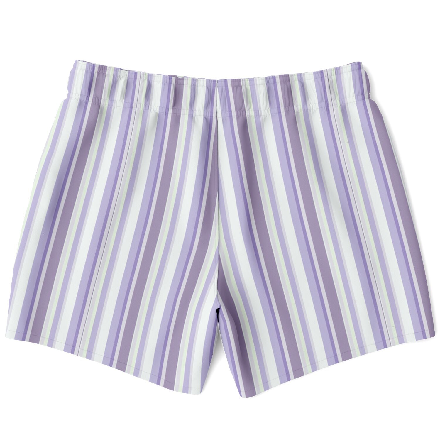 Lavender Stripes 5.5" Men Swim Shorts-Subliminator-XS-Urbanheer
