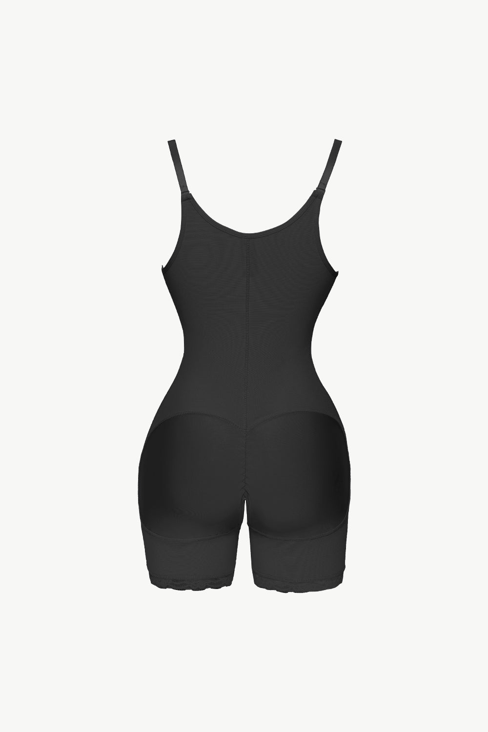 Full Size Side Zipper Under-Bust Shaping Bodysuit-Street 360-Black-S-Urbanheer
