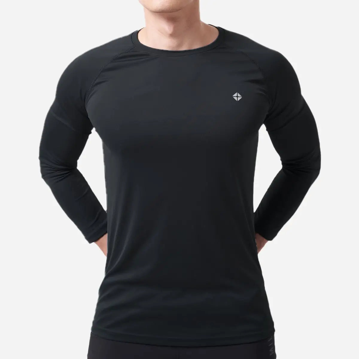 Tm Men Workout Long Sleeve T-Shirt - Black-Clothing - Men-Thousand Miles-XS-Urbanheer