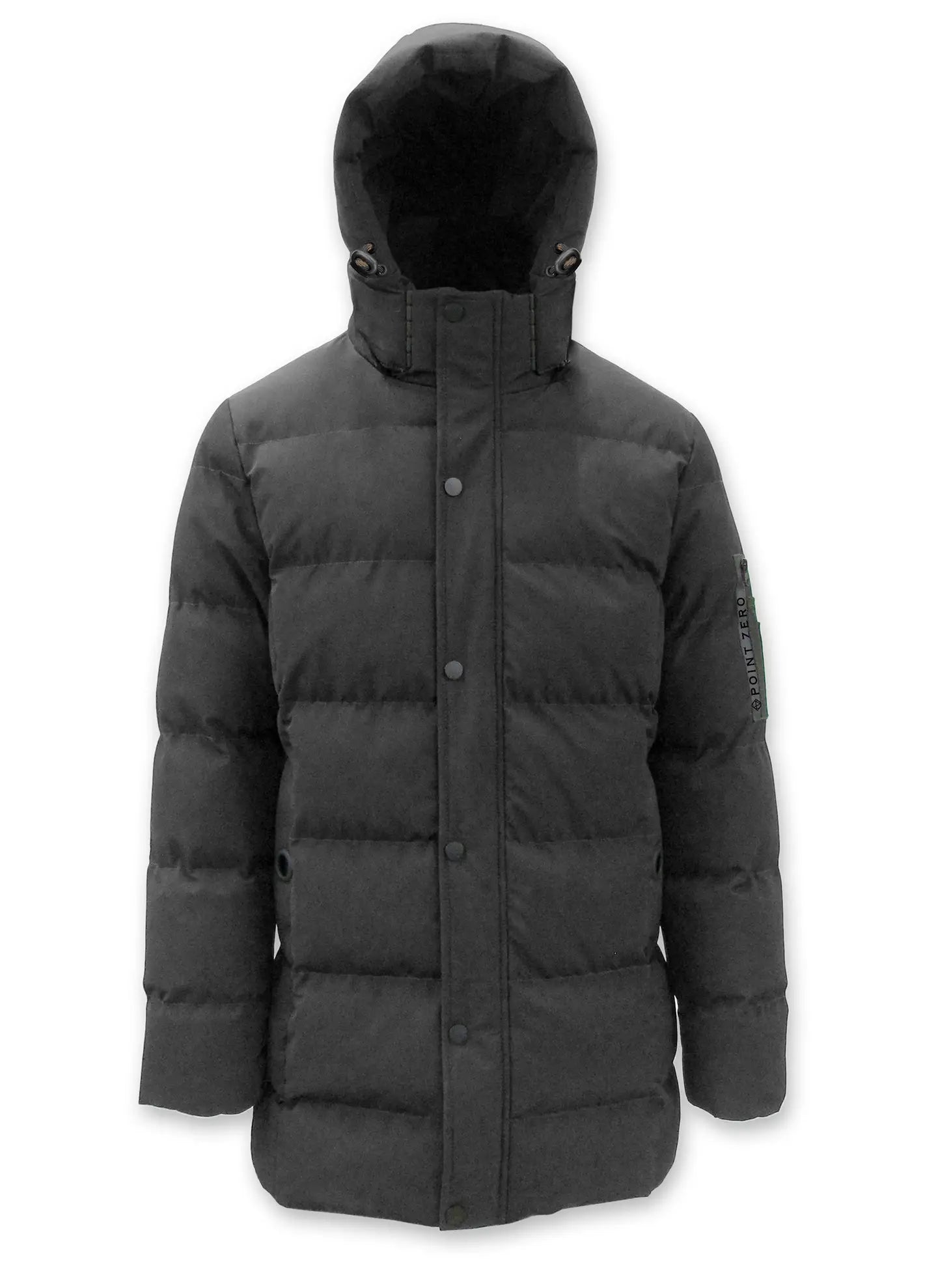 Long Quilted Puffer Jacket-Point Zero-S-Black-Urbanheer