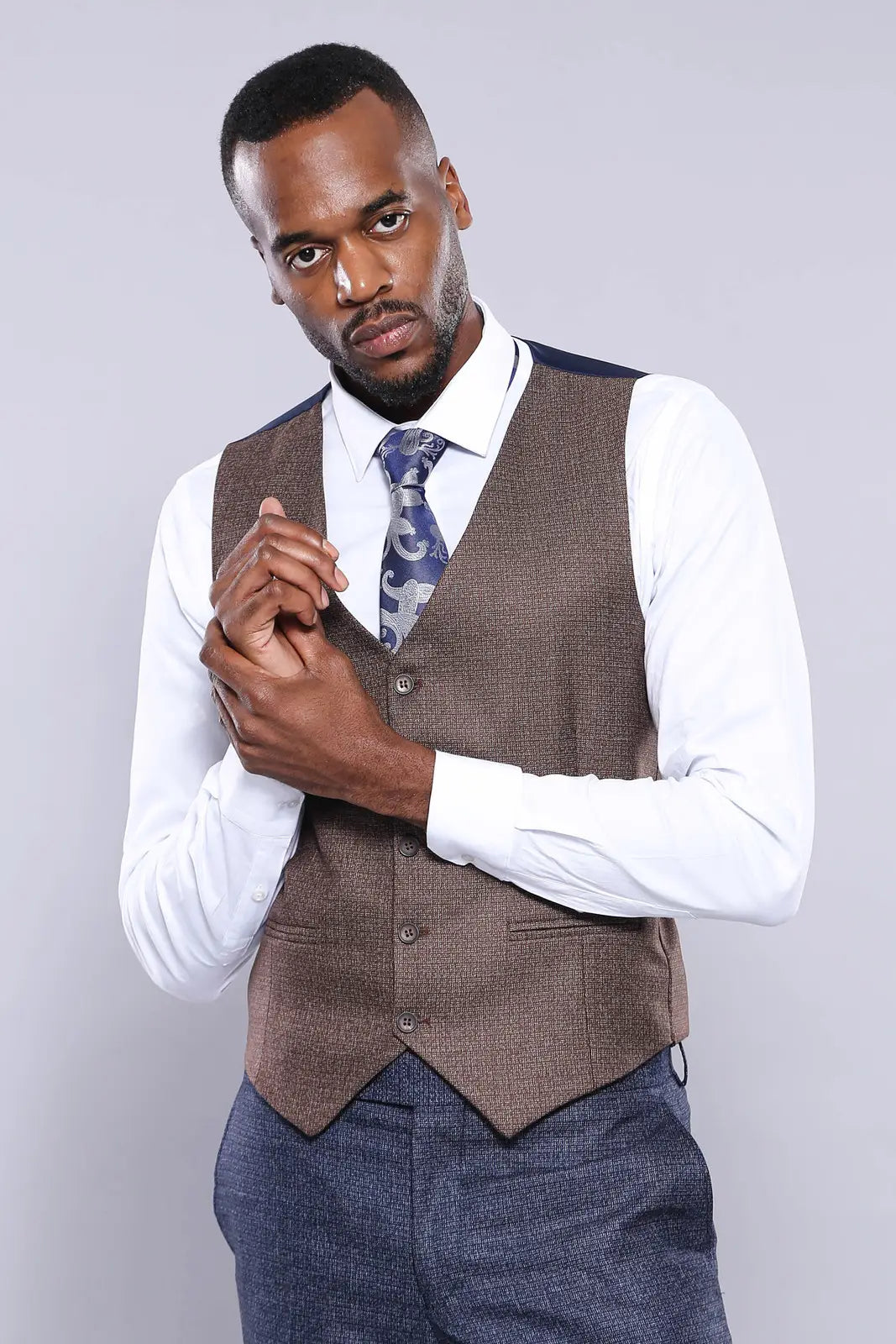 Navy Combined Men'S Suit-Clothing - Men-Wessi-36-Grey-Urbanheer