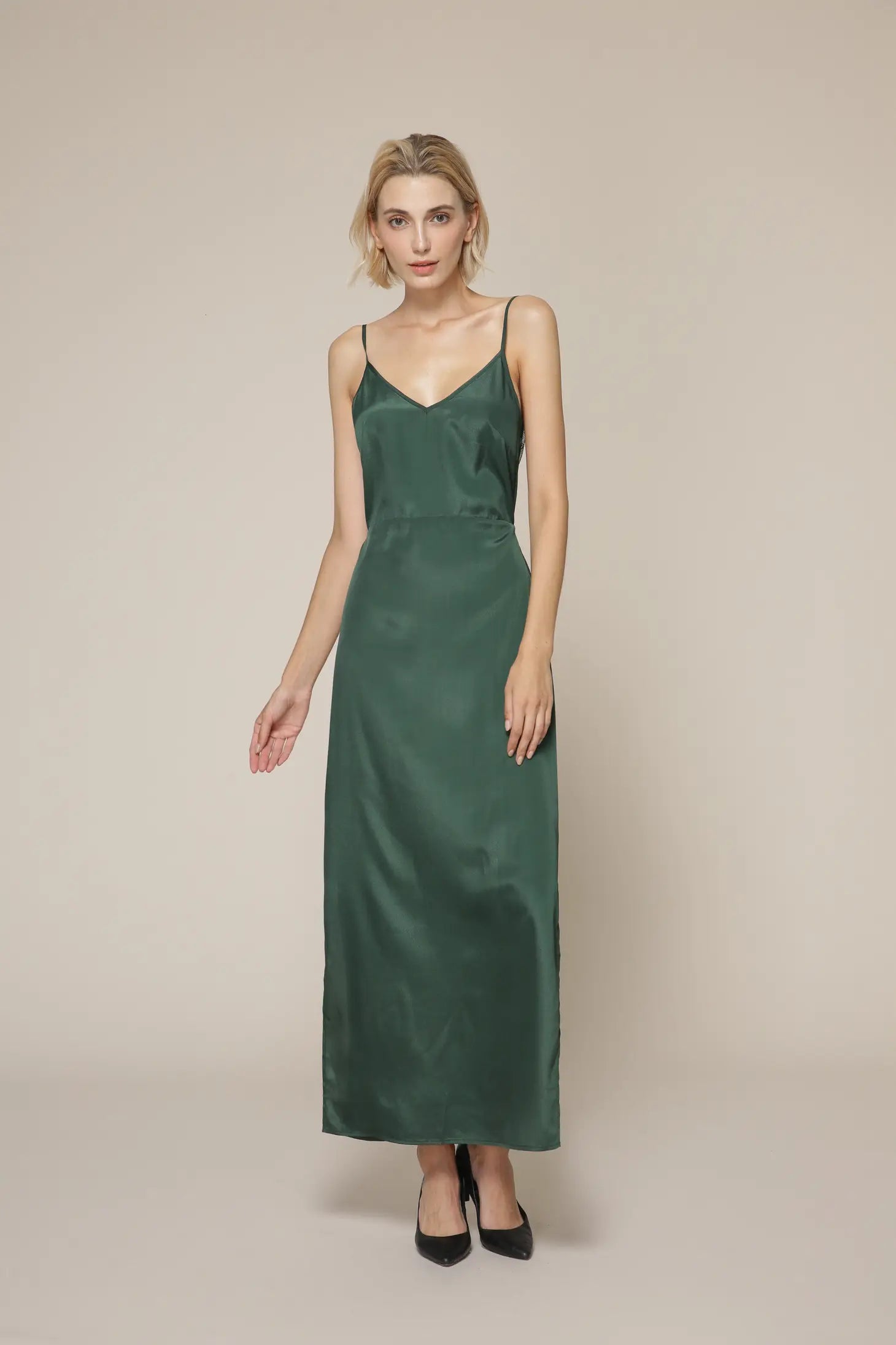 Faye Camisole Dress-Amy Lynn-XS-Green-Urbanheer
