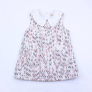 12344 IVORY, PINK Pearl Trim Tweed Dress-doe a dear-3T-Urbanheer