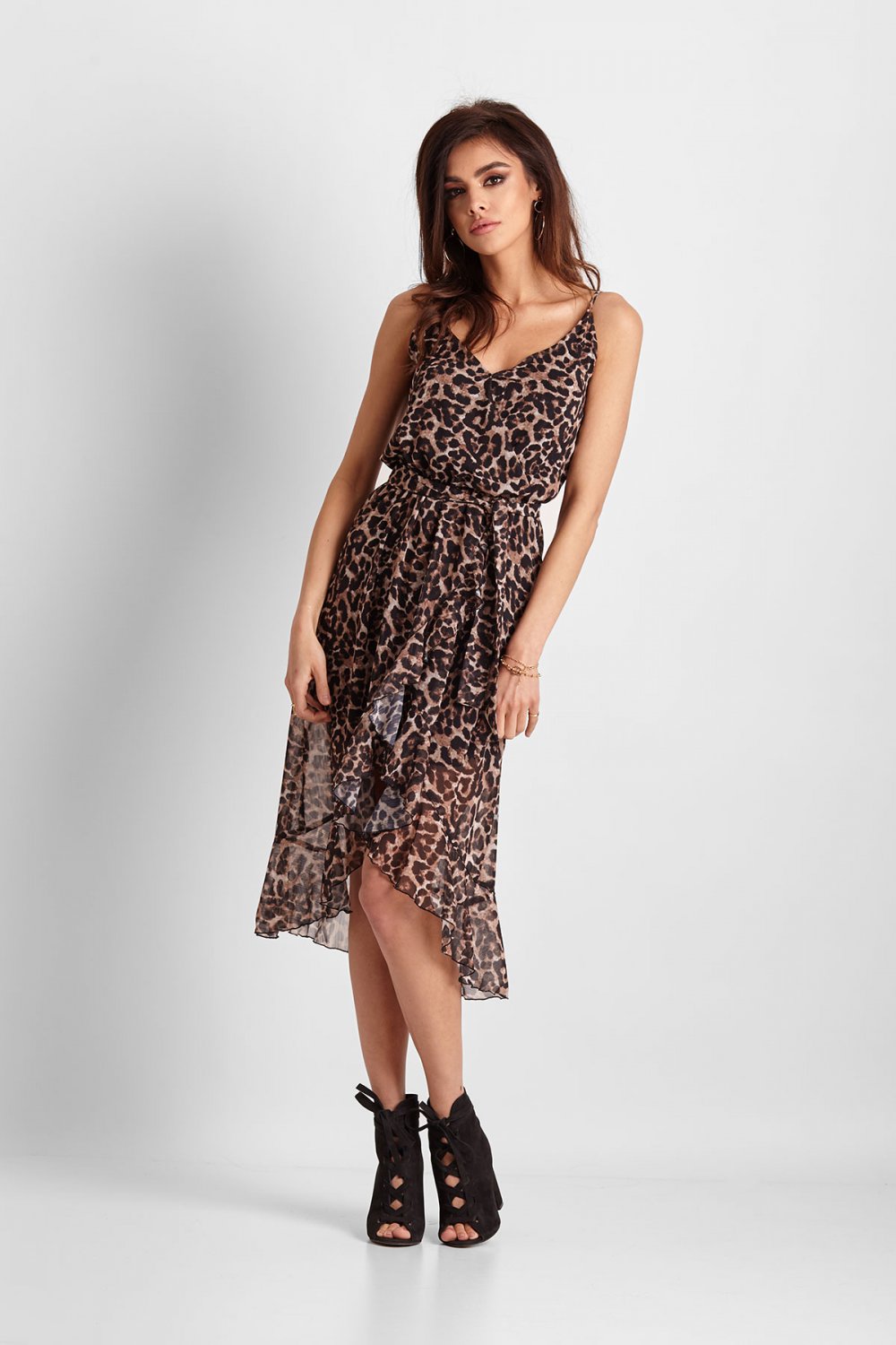 Ivon Gown Ariana leopard Dress-UHXE-34-Urbanheer