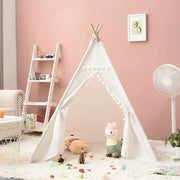 4 Colors Authentic Teepee Play Tent Pom Pom-Baby Bedding Design-Urbanheer
