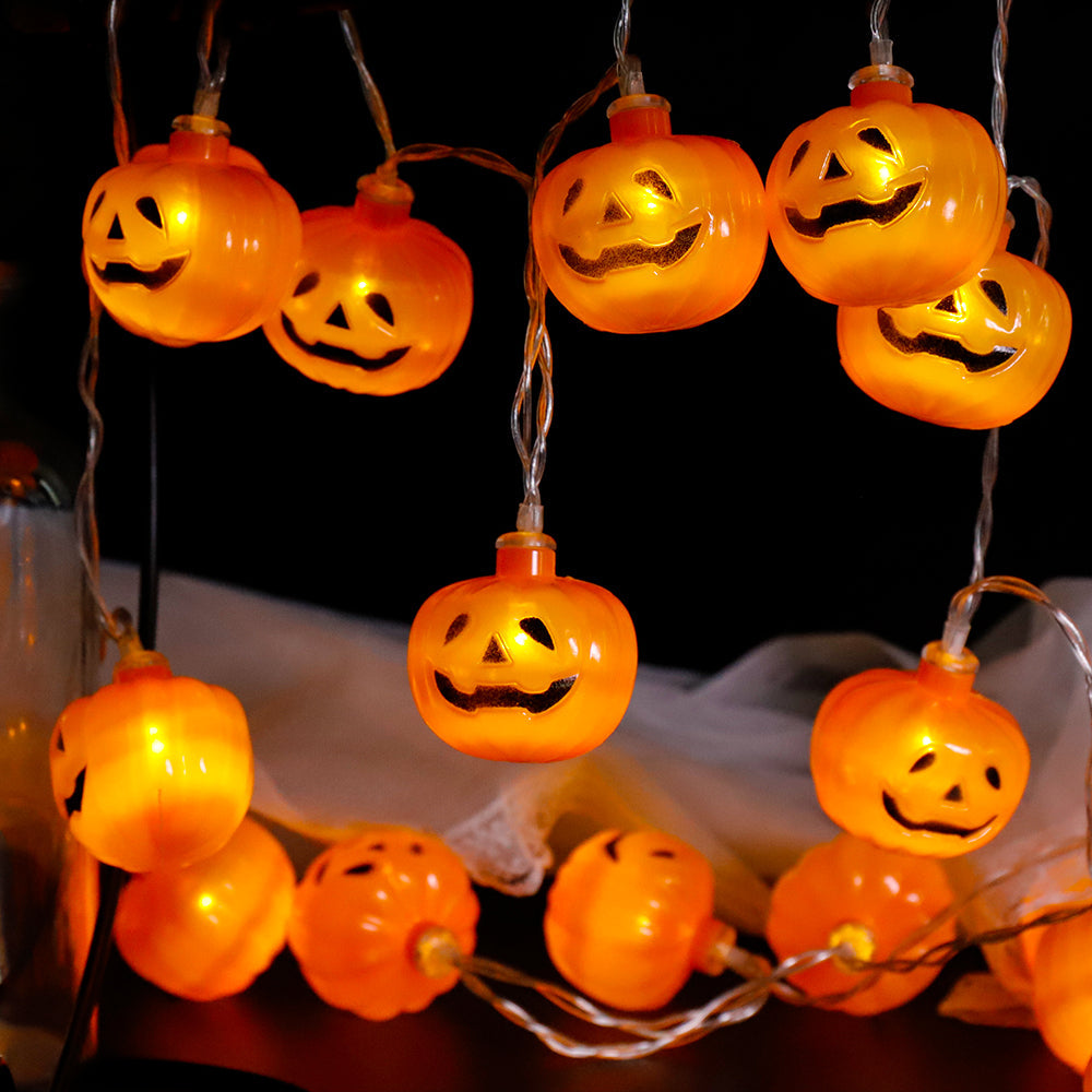 Battery Powered Halloween Grimace Pumpkin String Lights-GFLAI-Urbanheer