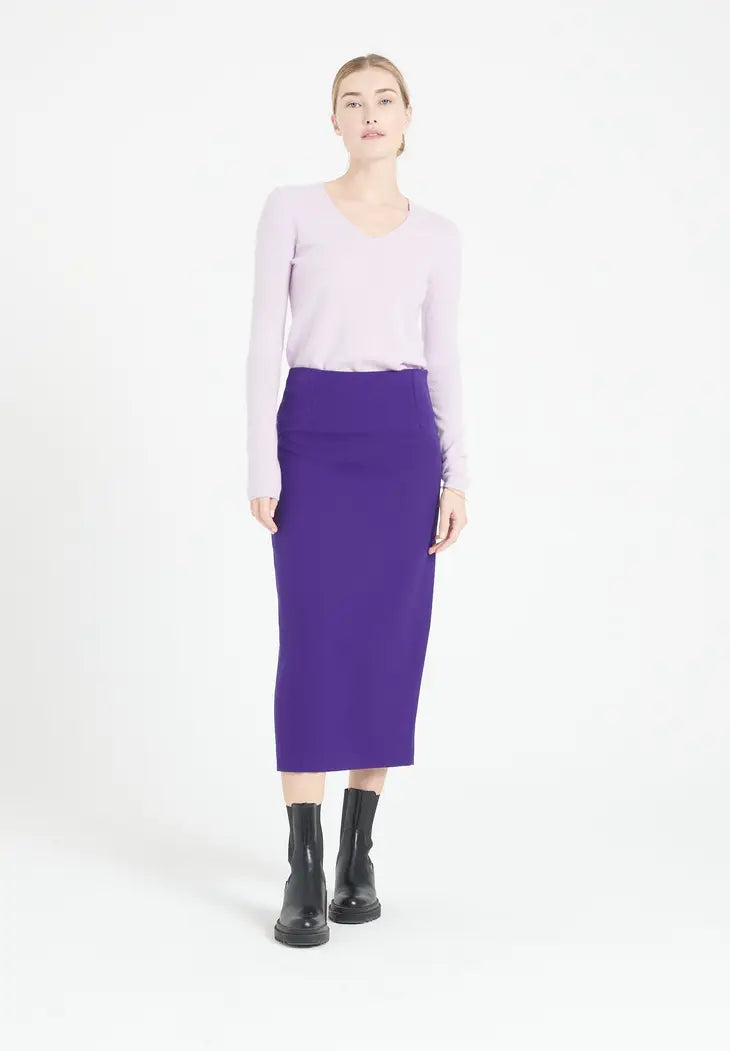 Cashmere Lilac V-Neck Sweater-Studio Cashmere8-S-Urbanheer