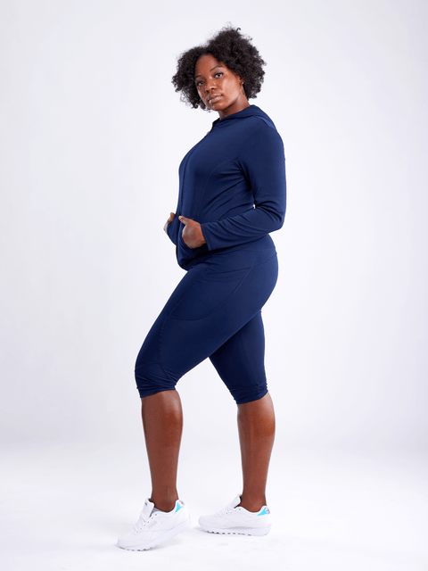 Mid-Rise Capri Fitness Leggings with Side Pockets-JupiterGear-Rose Dust-Small / Medium-Urbanheer