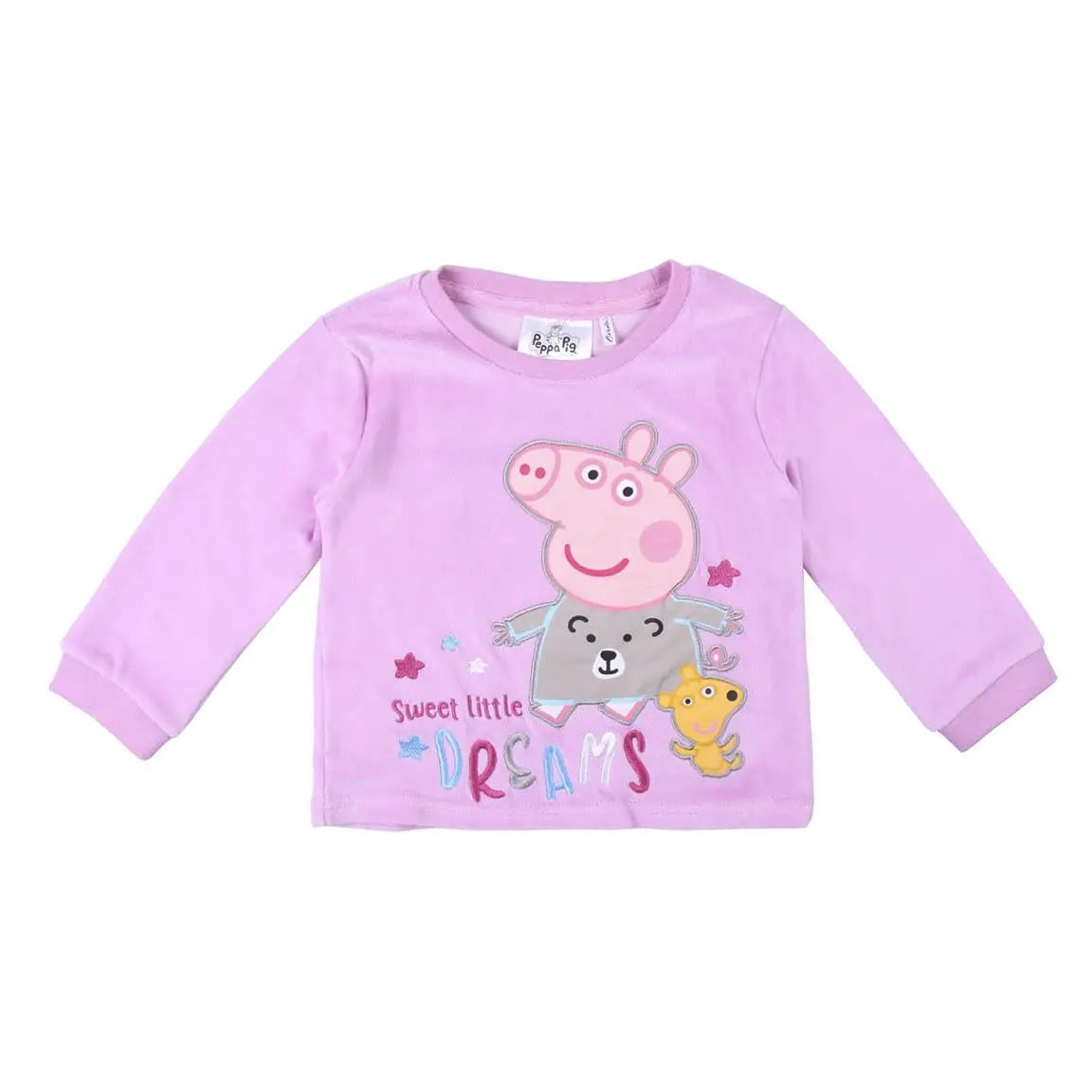 Peppa Pig Velour Cotton Long Pyjamas.-Mastoys-2 years-Urbanheer