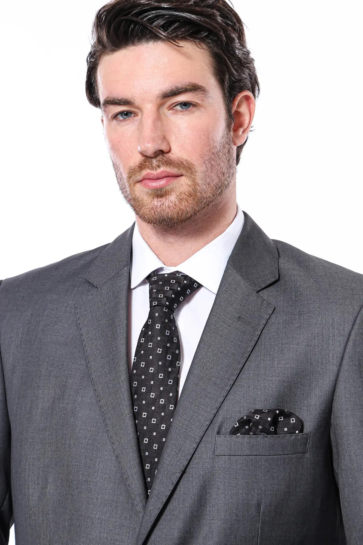 Regular Cut Plain Suit-Clothing-Wessi-36-Grey-Urbanheer