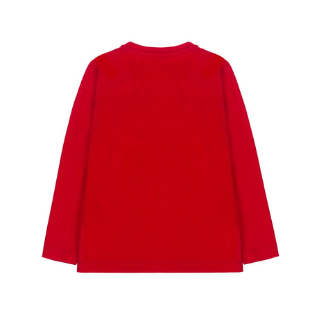 Children's t-shirt in red cotton jersey, sleeve