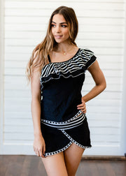 For The Love Of Ruffle Tankini-UHXSW-Tribal-S-Urbanheer