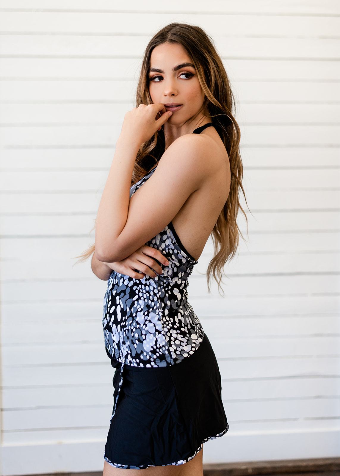 Ocean Paradise Tankini-UHXSW-Black-S-Urbanheer