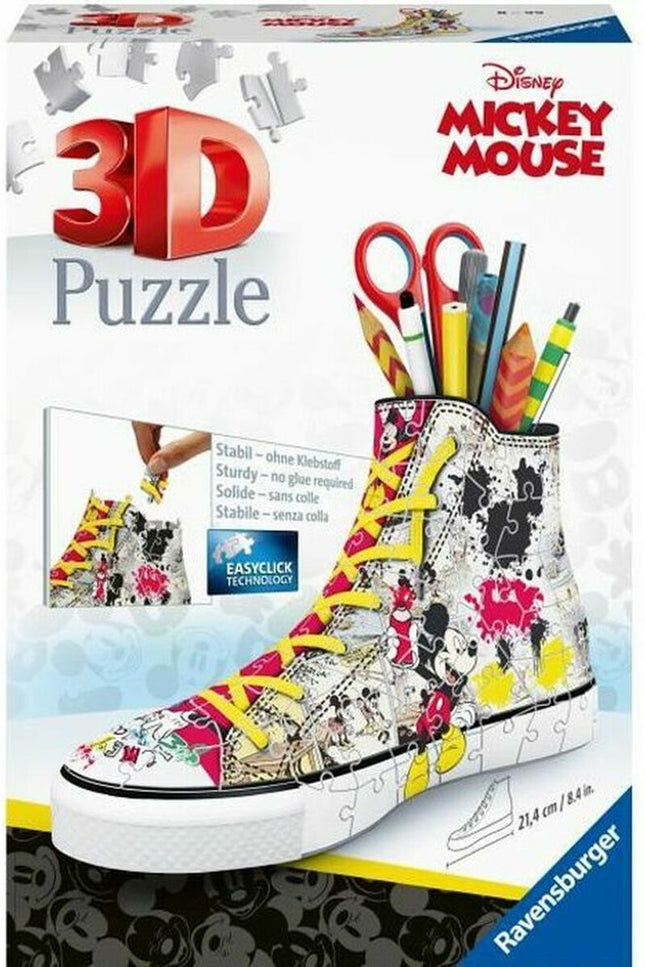3D Puzzle Ravensburger Sneaker Mickey Mouse (108 Pieces)-Ravensburger-Urbanheer