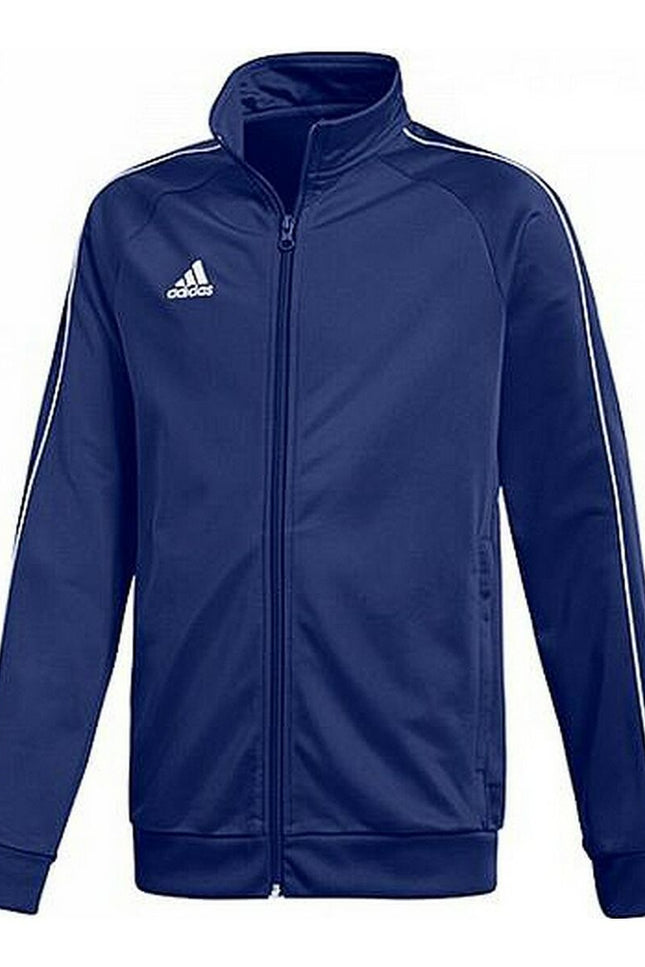 Children'S Sports Jacket Adidas Core18 Pes Jkty Cv3577 Navy Polyester (10 Years)-Adidas-10 Years-Urbanheer