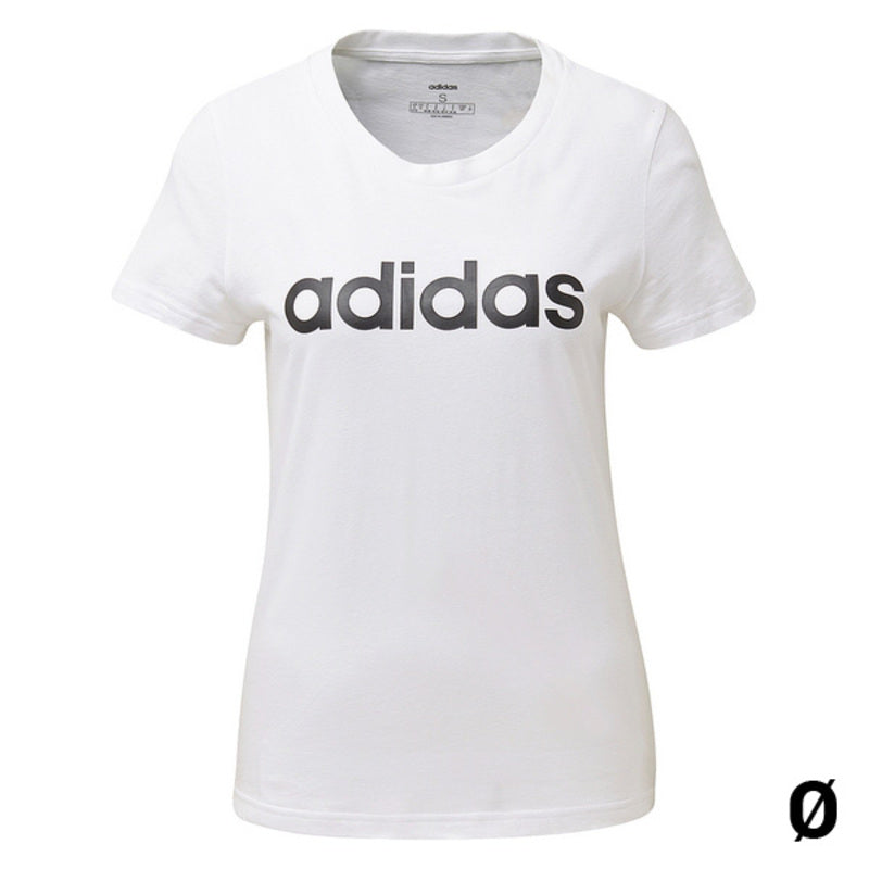 Buena suerte Preconcepción madera Women's Short Sleeve T-Shirt Adidas W E LIIN SLIM T DU0629 White –  UrbanHeer LLC
