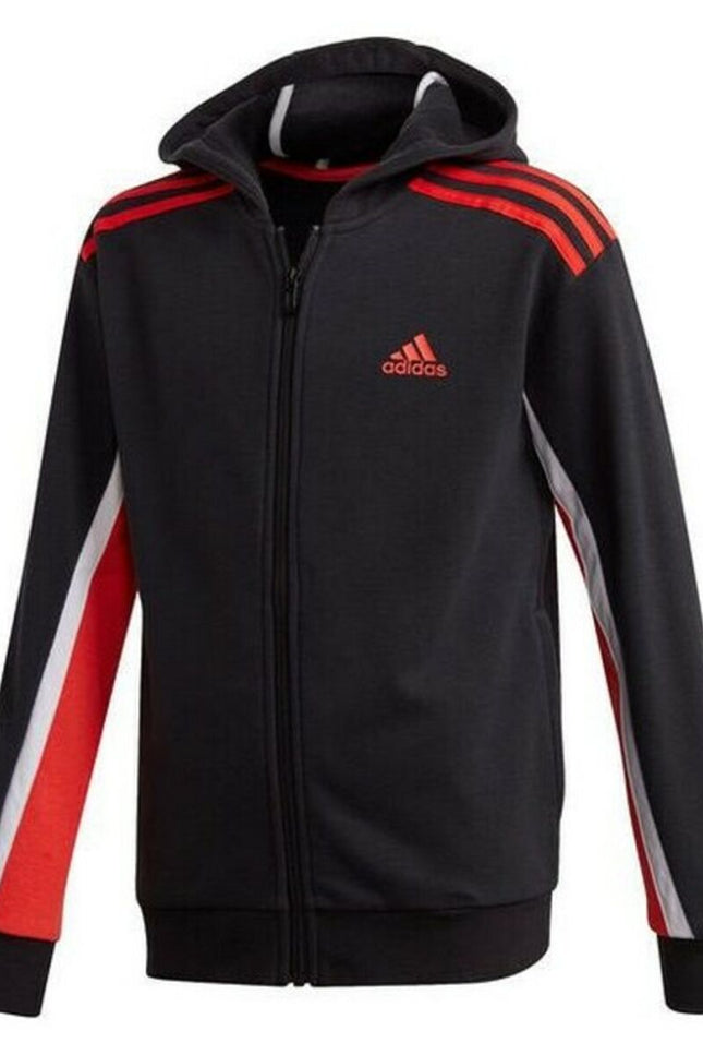 Children'S Sports Jacket Adidas B Bold Fzhd Black-Adidas-Urbanheer
