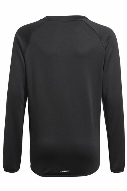 Children’s Sweatshirt without Hood Adidas Designed To Move Big Logo Black