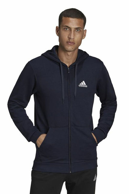 Men's Sports Jacket Adidas  Essentials French Terry Big Dark blue